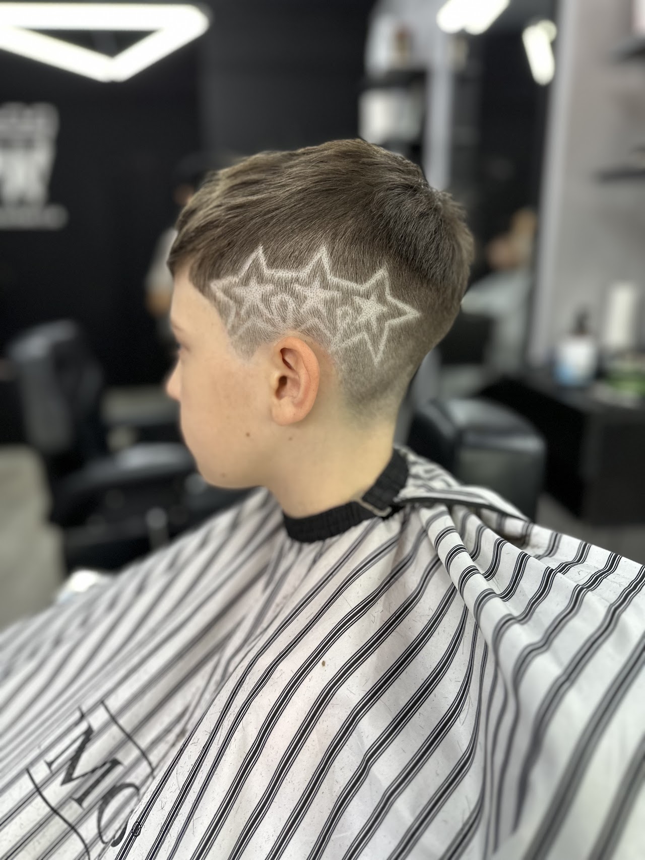 Corte con diseño realizado en Tower Barbería